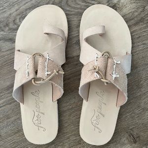 Free People Sophie Slip on Sandal in Beige